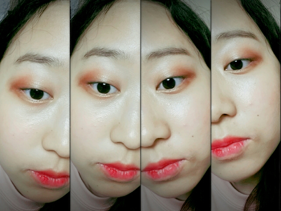 일단 음영이라고 하기엔 좀 잘 모르겠어서 그냥 유분기 잡는 목적으로 거무튀튀한 섀도우를 살짝 눈두덩이 전체에 대충 발랐는데요.살짣 검은 발색이 나긴 했습니다만 딱히 신경 안 쓰셔도 될 듯해요.

#아리따움 맥시